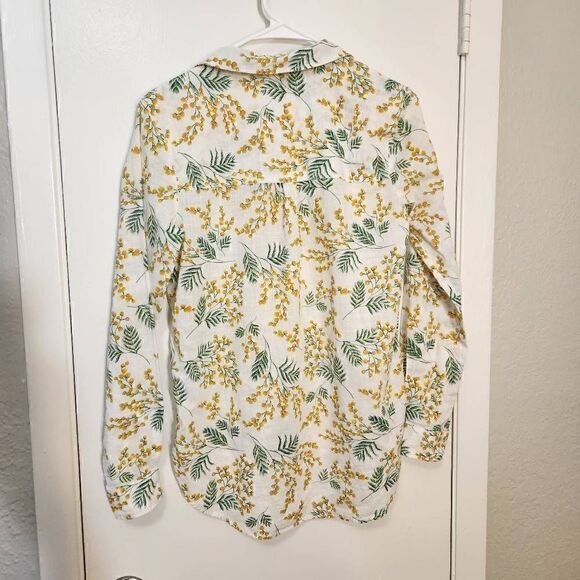 Springfield yellow flower blouse - Picture 2 of 6